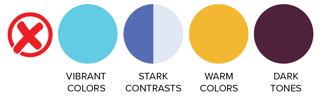 Colors to avoid for light summer